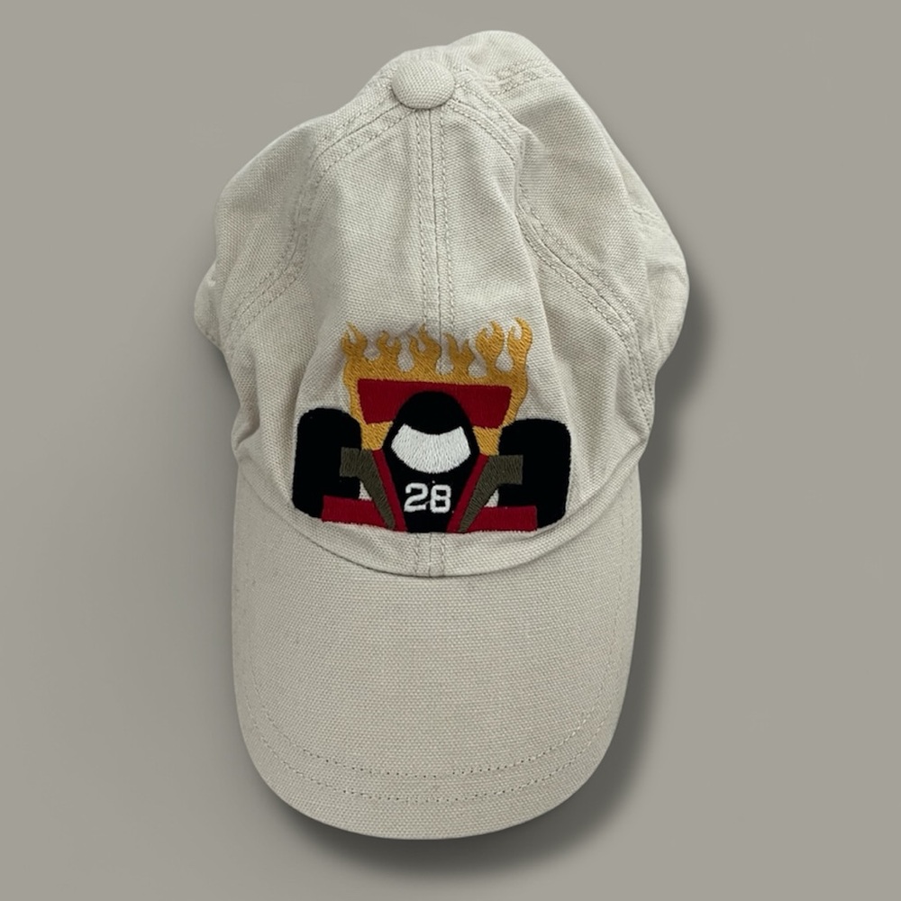 🏎️GYMBOREE: Boy 12-24 months, “Pit Crew” race car theme baseball cap barely worn